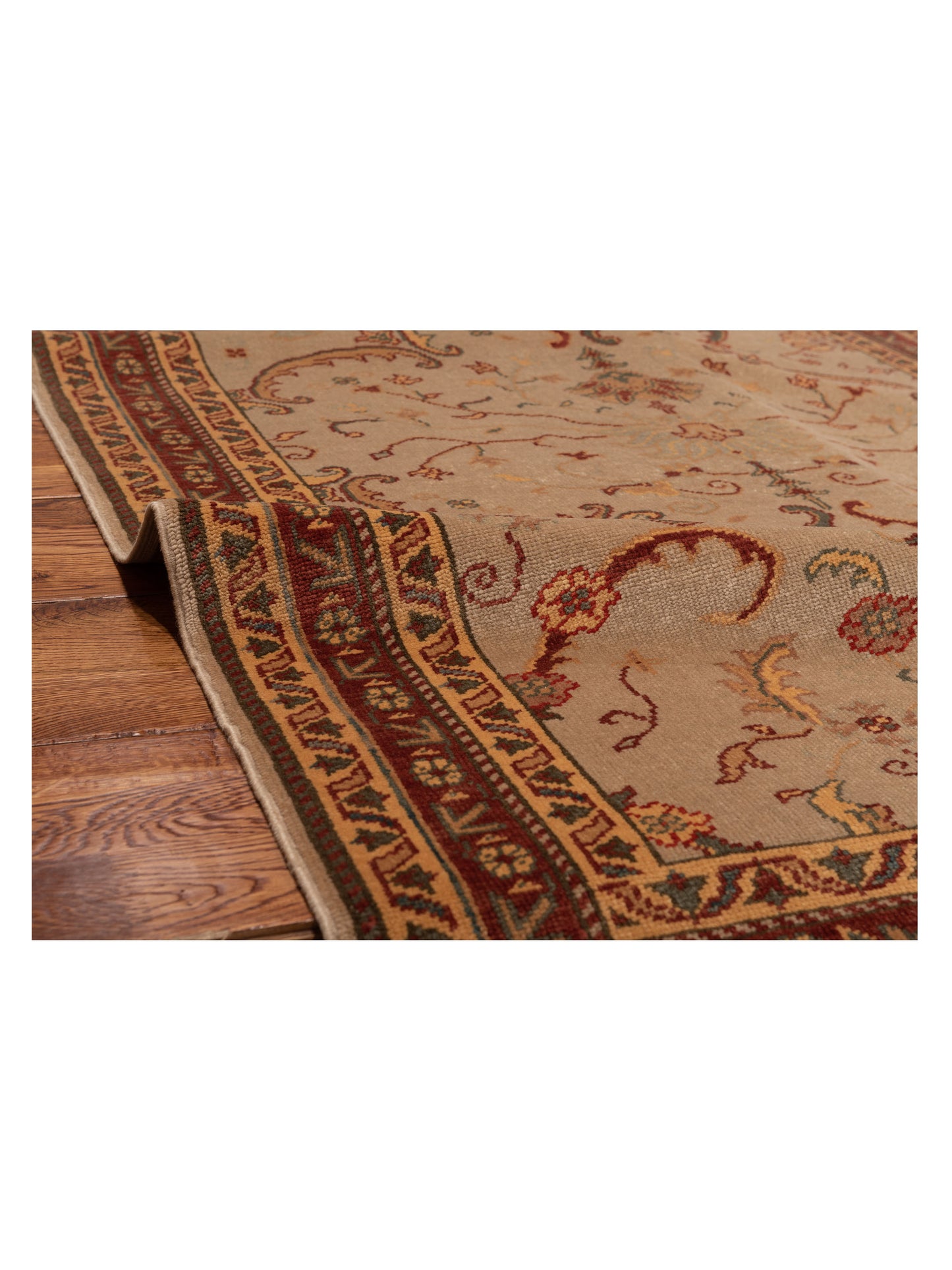 Antique Loom 108020 Silver Red 4x6 Hand Knotted Rug