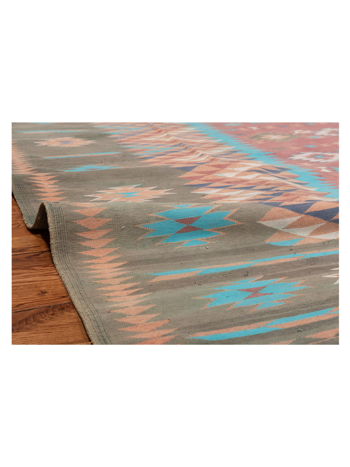 Old Afghan Dhurrie 25990 Multi 9.2x13 Hand Woven Rug