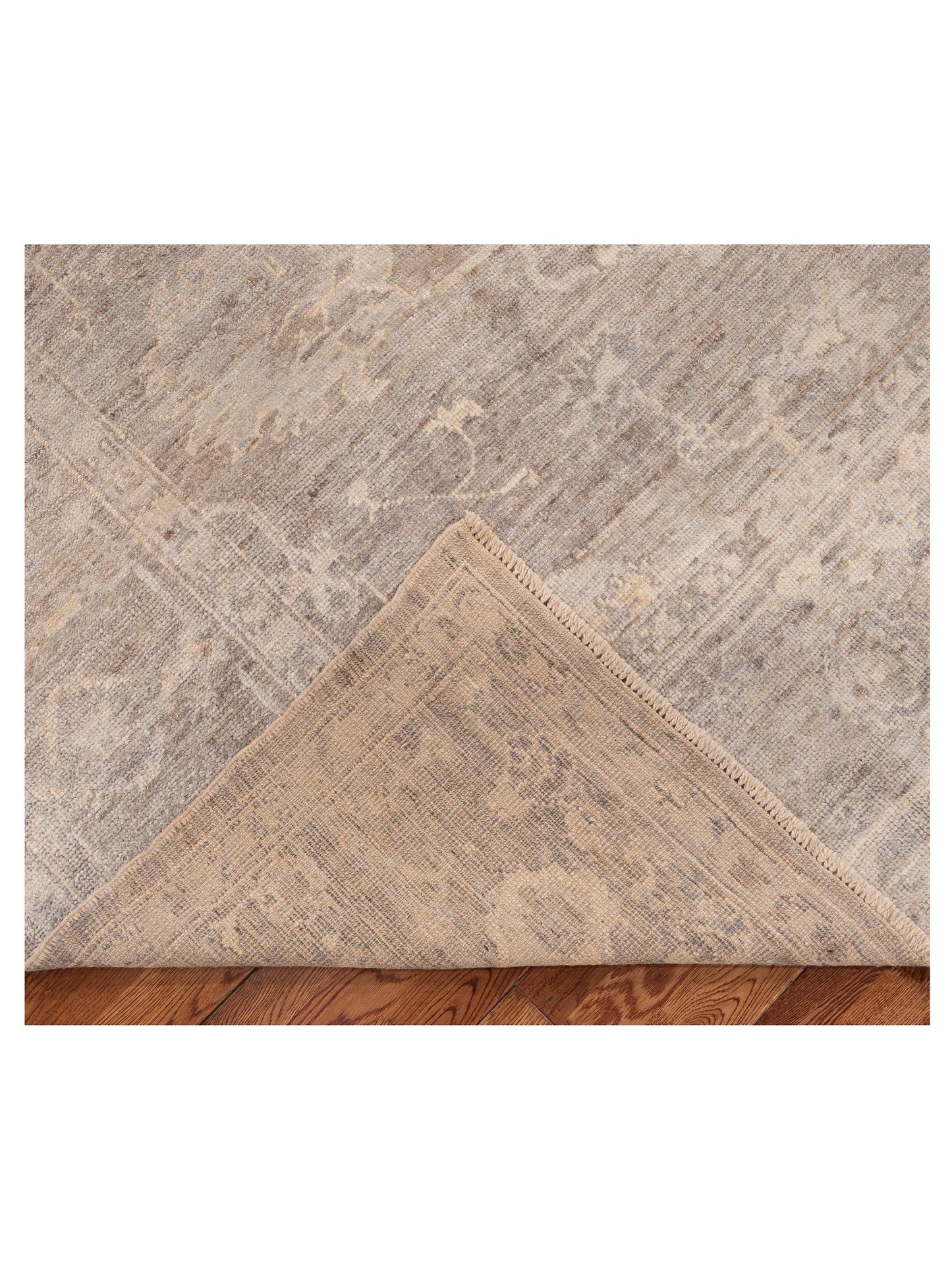 Angora Oushak 153955 Gray Gray 8.10x11.6 Hand Knotted Rug