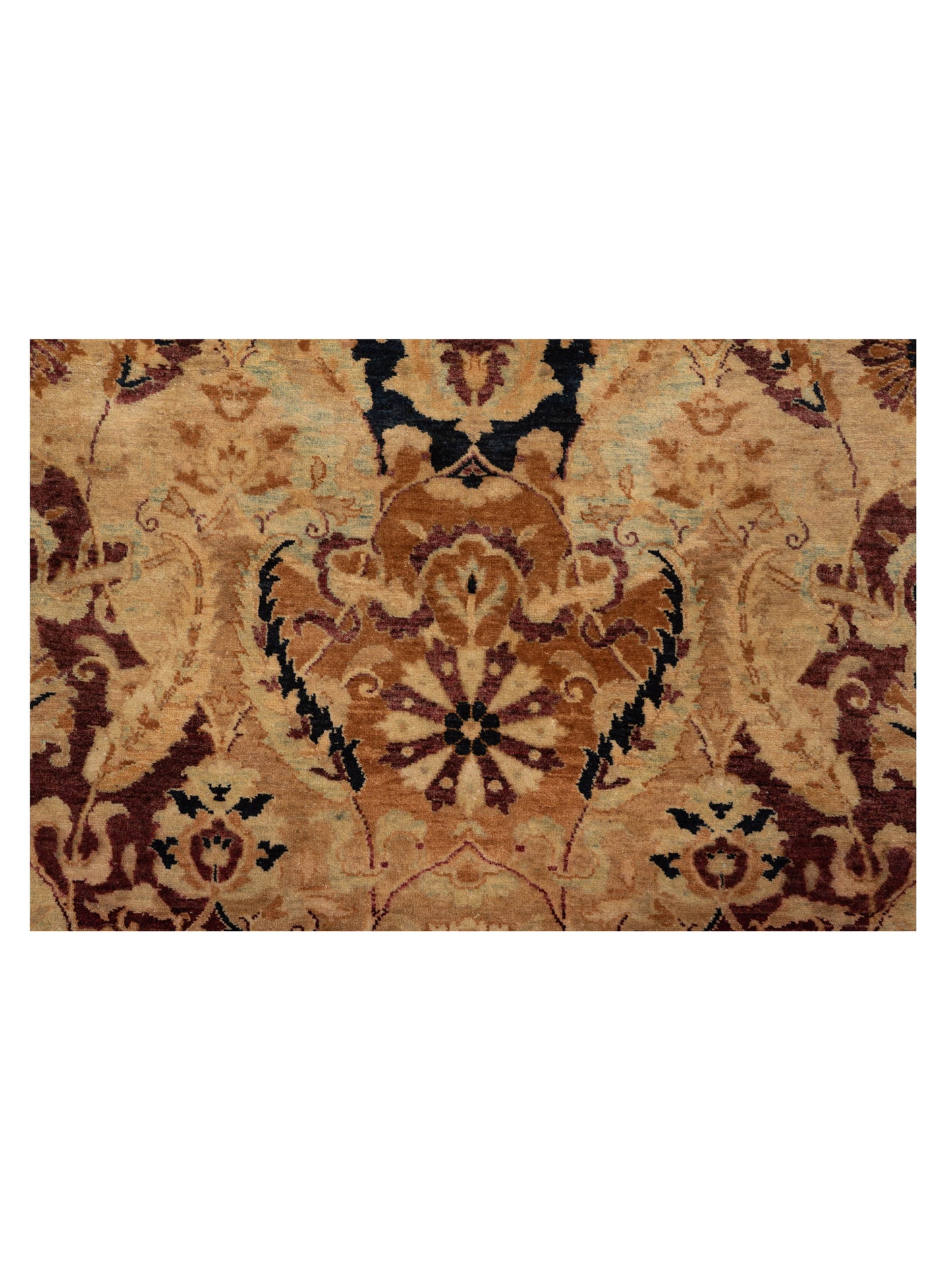 Haji Jalili 111399 Burgundy Black 7.11x10 Hand Knotted Rug