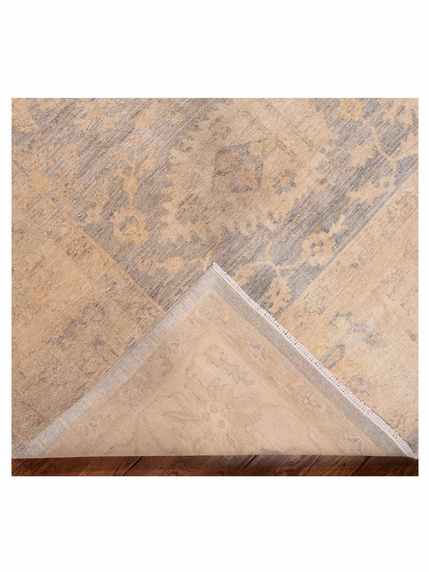 Sultan 156021 Gray Beige 9.10x13.5 Hand Knotted Rug
