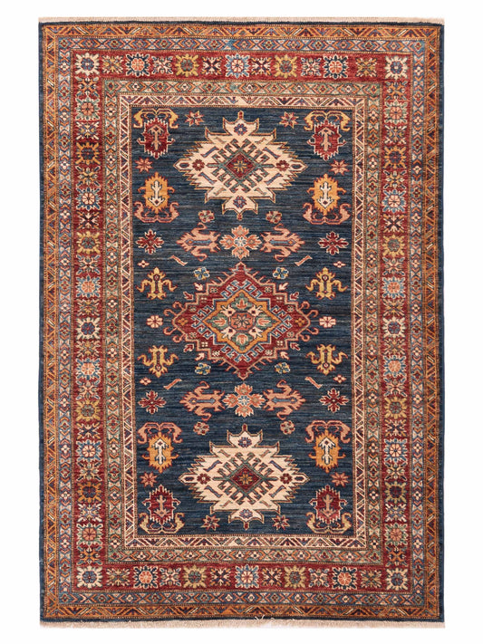 Nomad Kazak  Navy Red Tribal