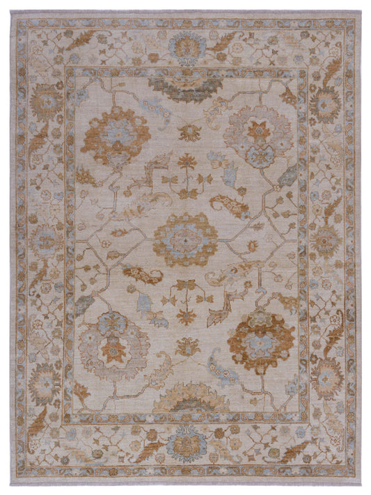 Anadol Angora Oushak  Ivory Ivory Traditional