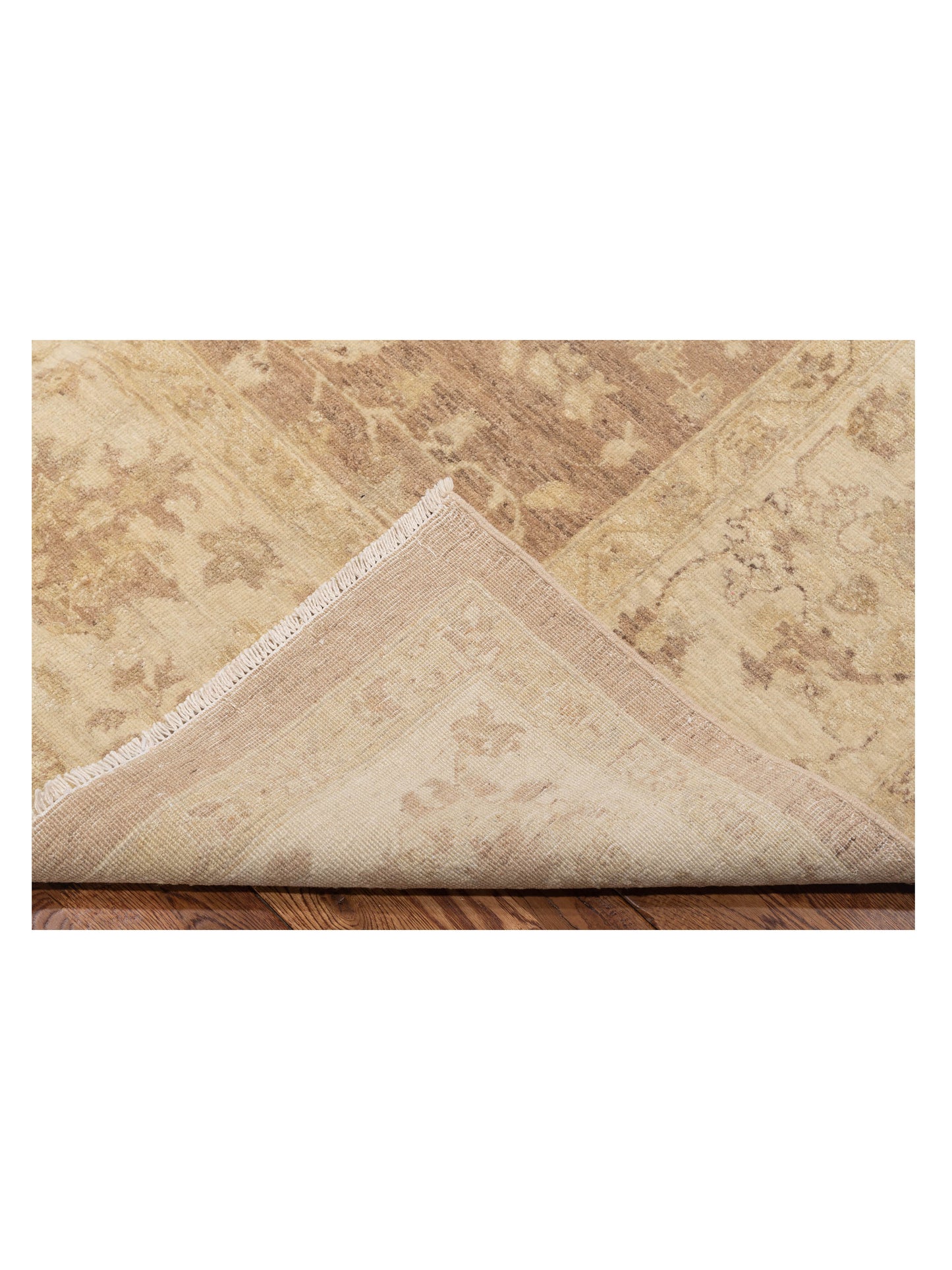 Laila 113120 Light Brown Beige 7.11x9.7 Hand Knotted Rug