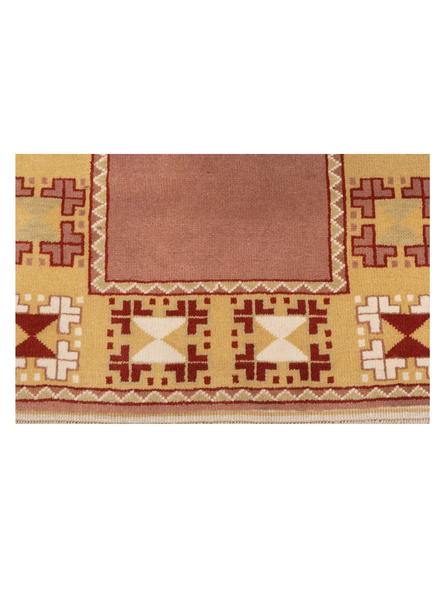 Milas 146192 Brown Gold 2.9x9.10 Hand Knotted Rug
