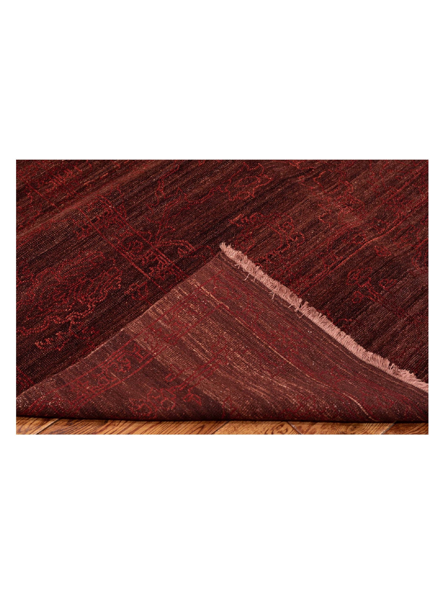 Defne Opal Burgundy Red 9.2x11.11 Hand Knotted Rug