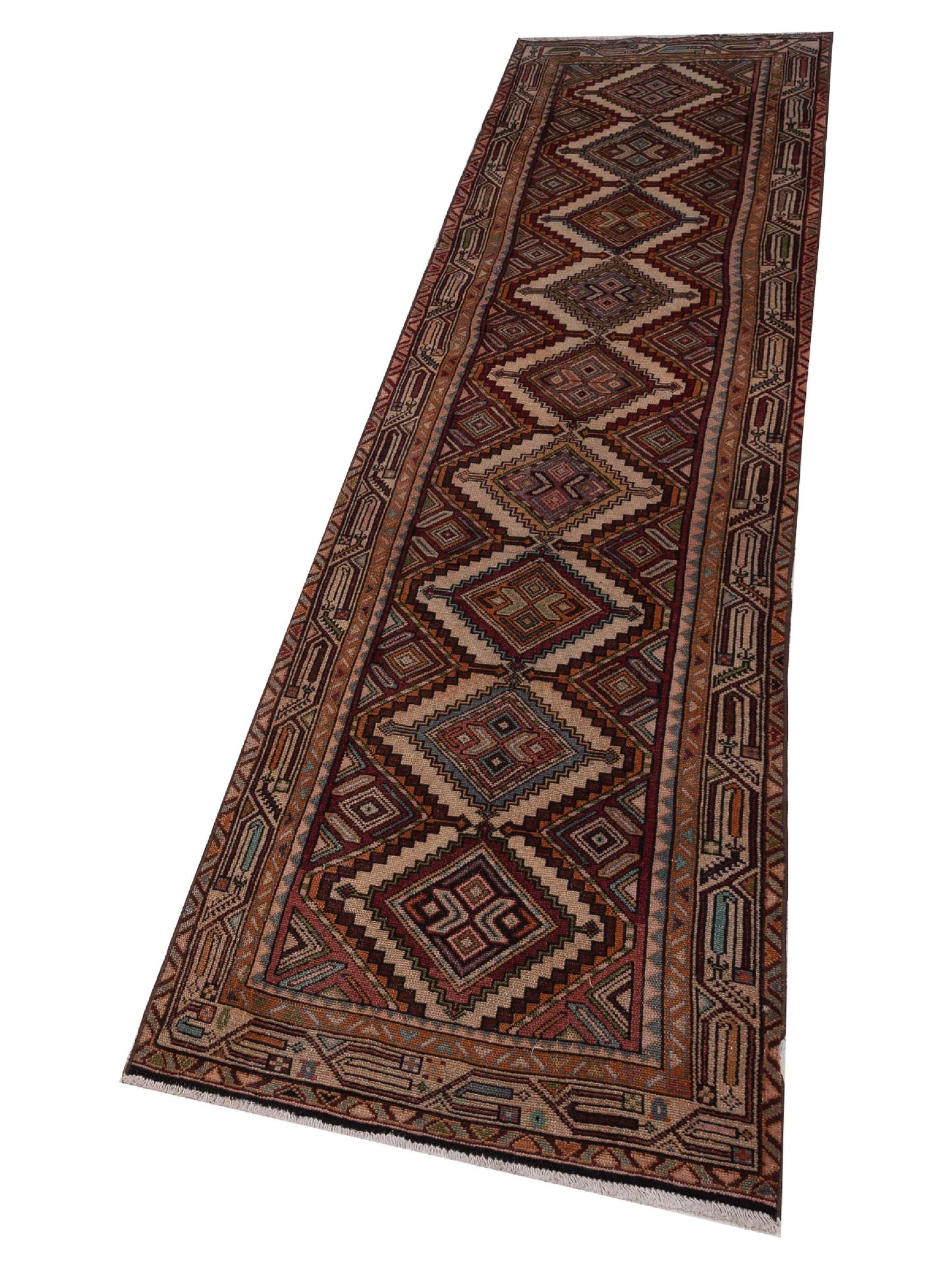 Persian 147687 Multi Multi 2.9x10.8 Hand Knotted Rug