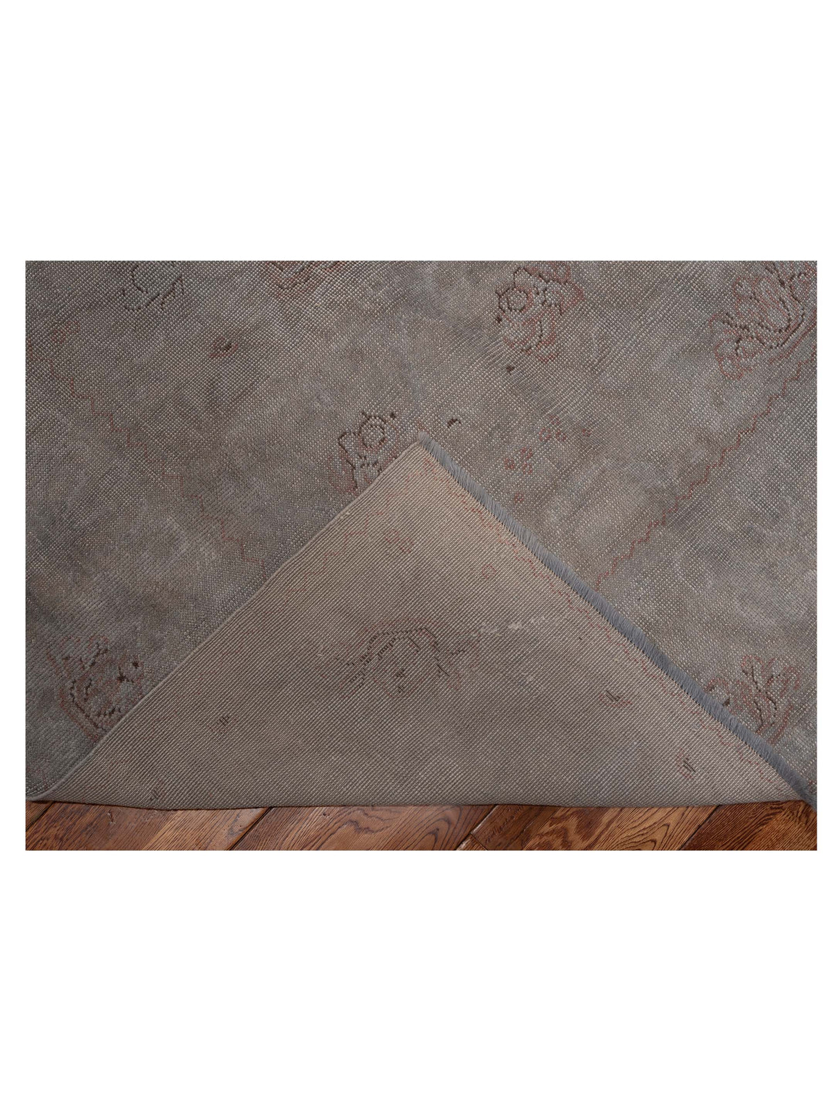Vintage 107428 Gray 12x14.8 Hand Knotted Rug