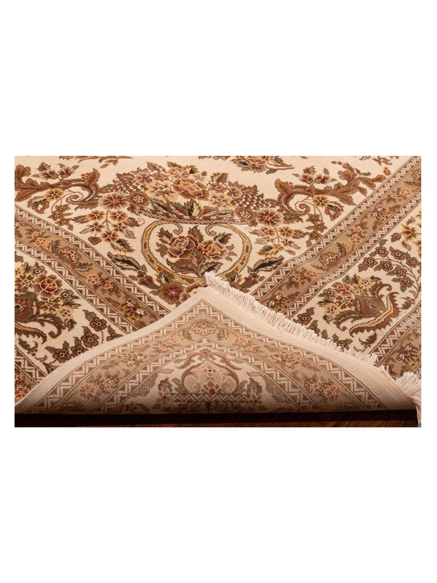 Magnolia 121080 Ivory Ivory 9x12 Hand Knotted Rug