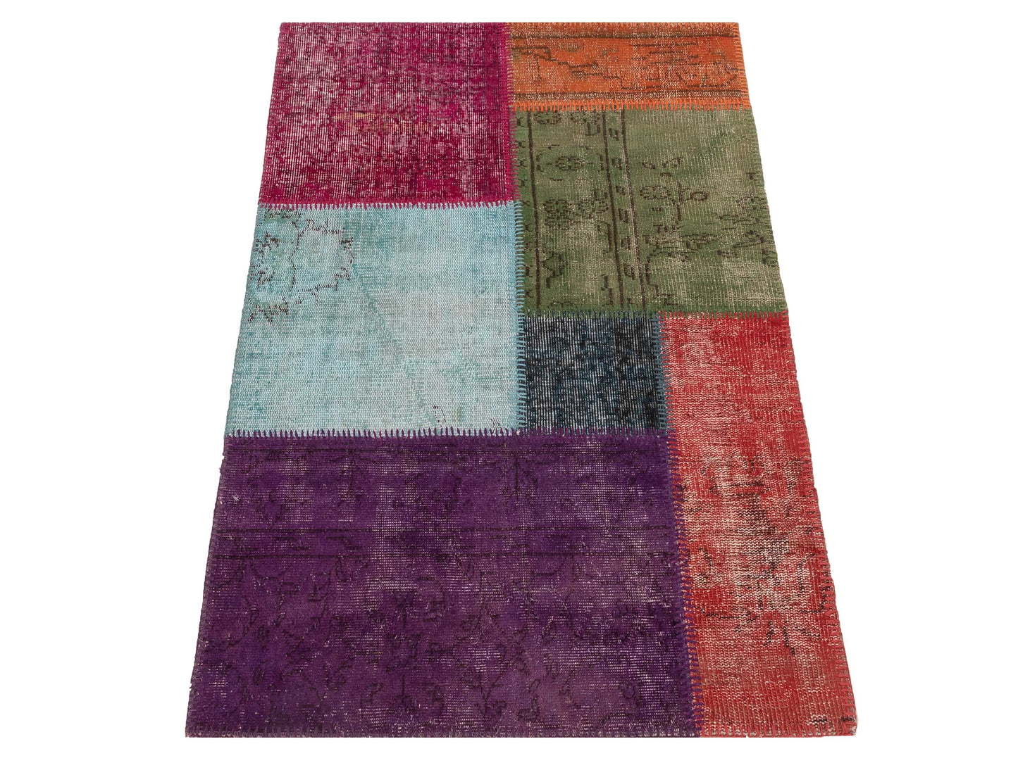 Turkish Vestige Patchwork 131112 Multi 3.4x4.11 Hand Knotted Rug