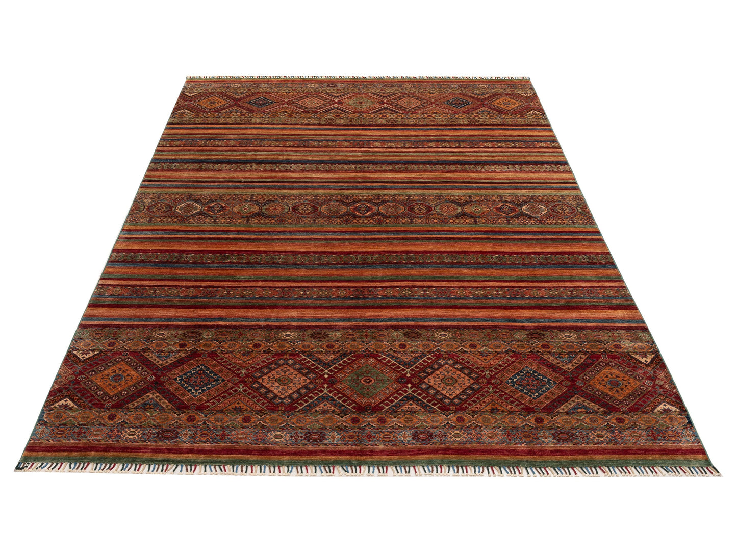 Khorjin 152032 Multi Multi 9x12.1 Hand Knotted Rug