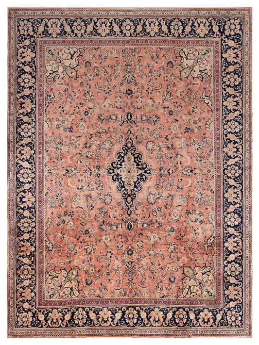 Pasha Antique Heirloom  Pink Navy Traditional