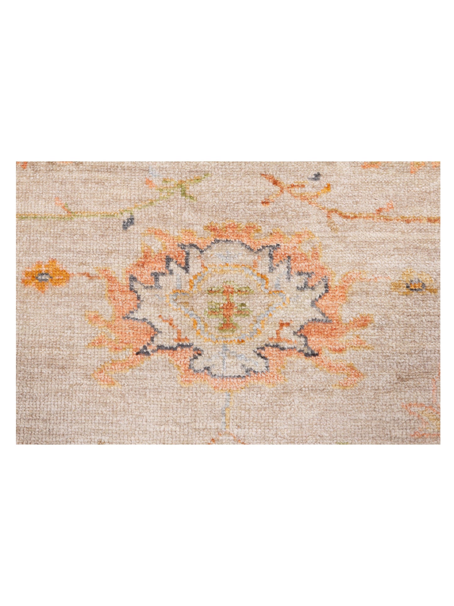 Angora Oushak 148164 Silver Silver 9.4x11.5 Hand Knotted Rug