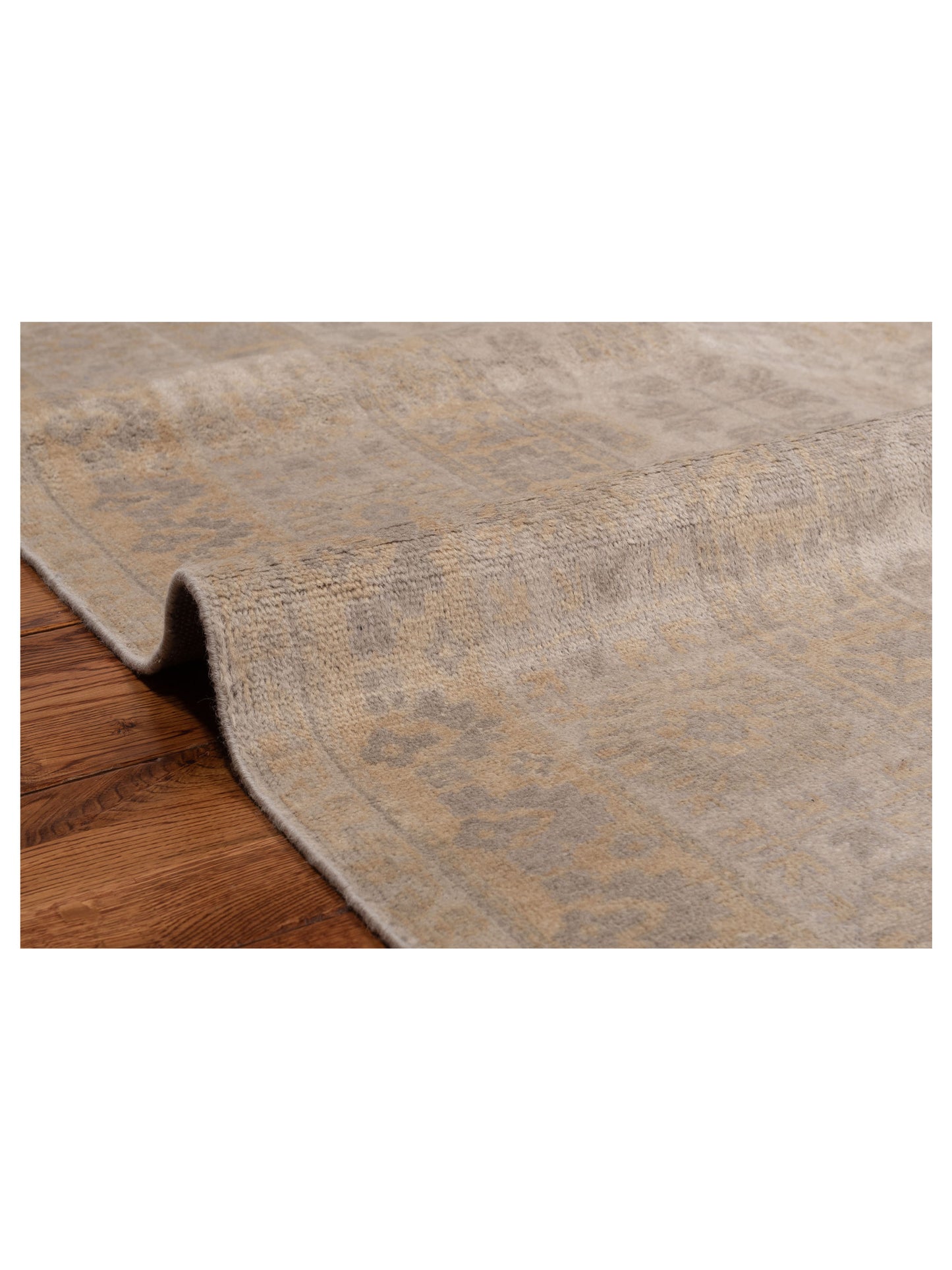 Evren 123491 Silver Gold 6.6x8 Hand Knotted Rug