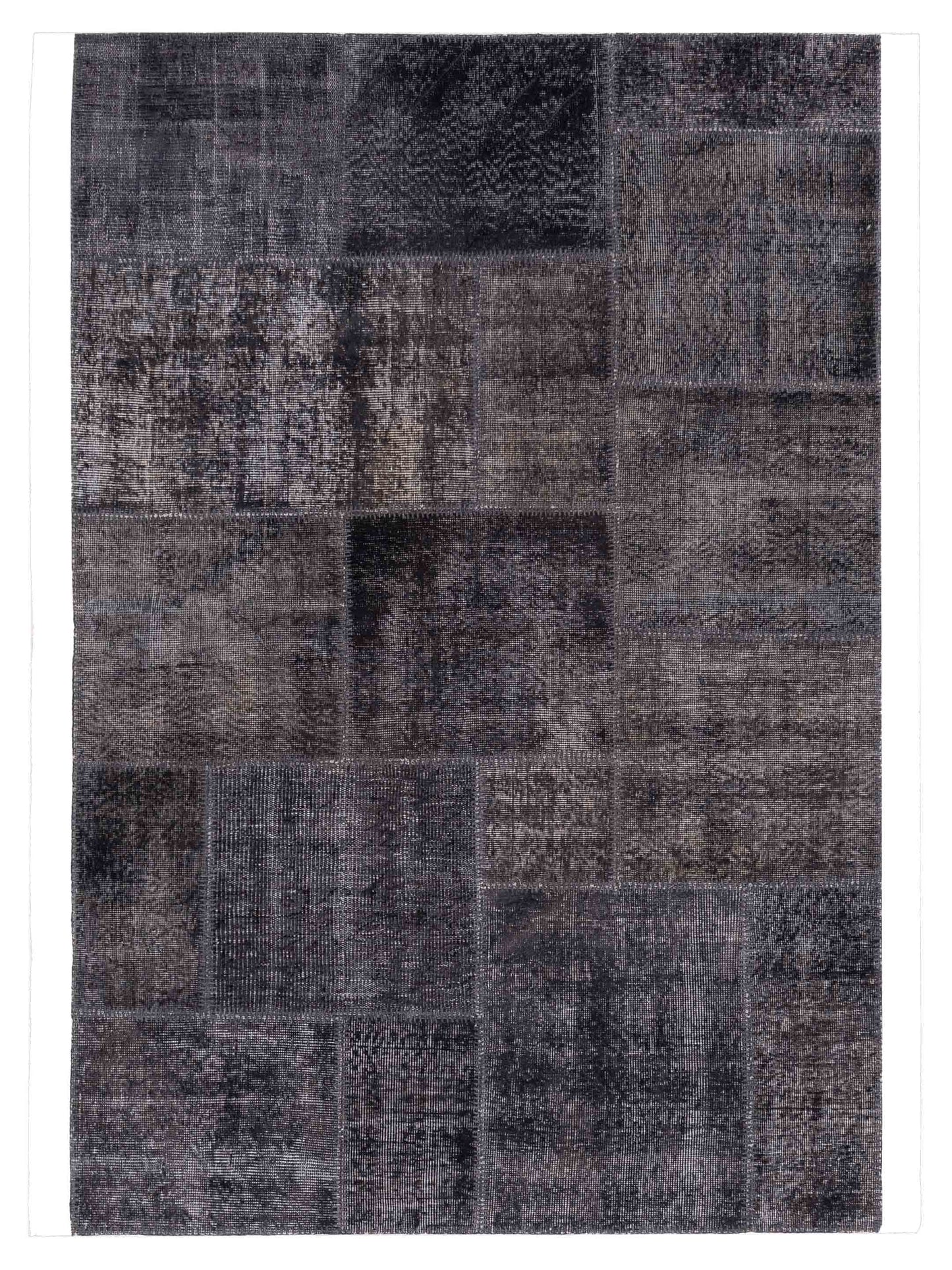 Pasha Turkish Vestige Patchwork  Dark Gray Dark Gray Contemporary
