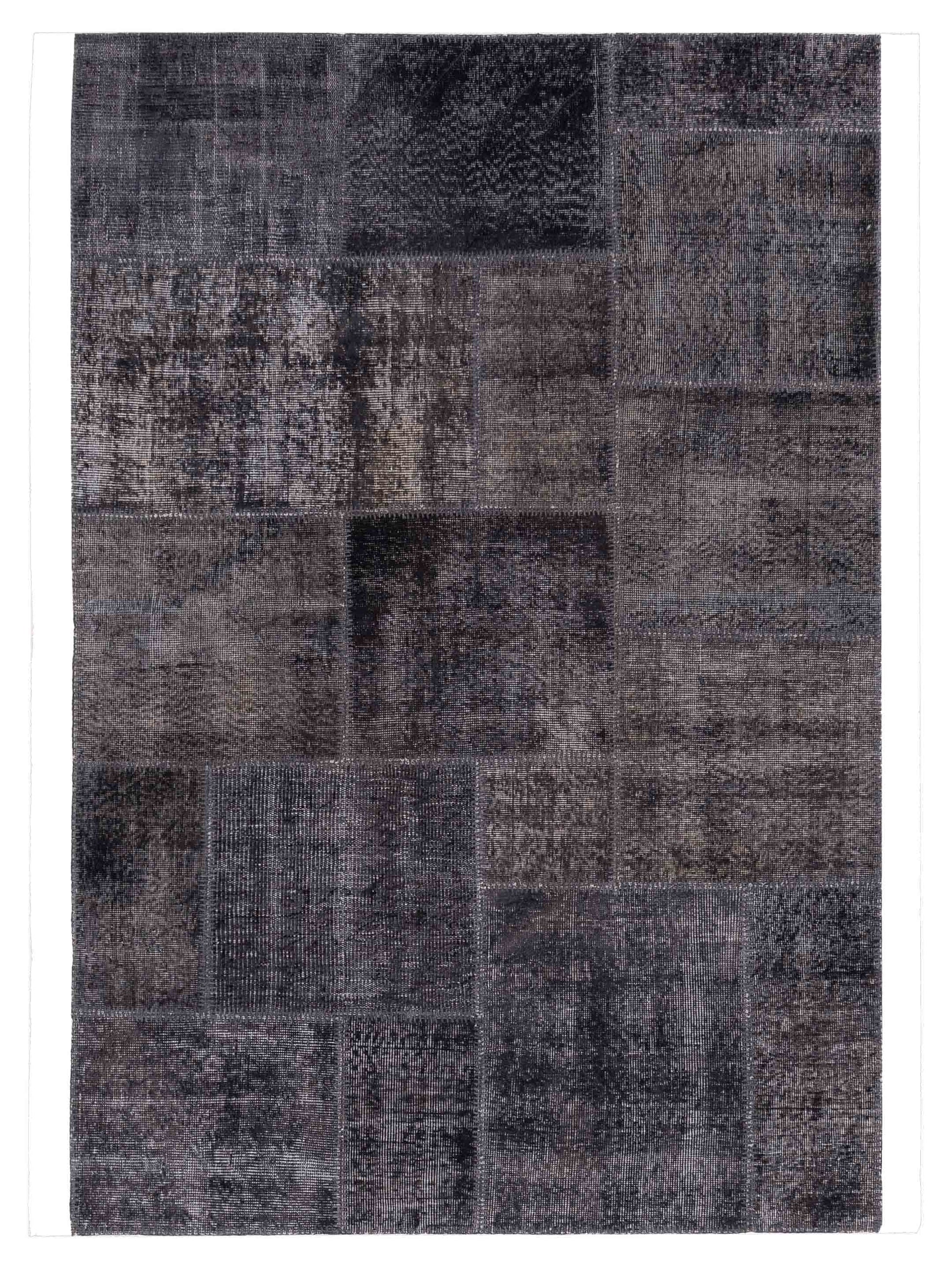 Pasha Turkish Vestige Patchwork  Dark Gray Dark Gray Contemporary