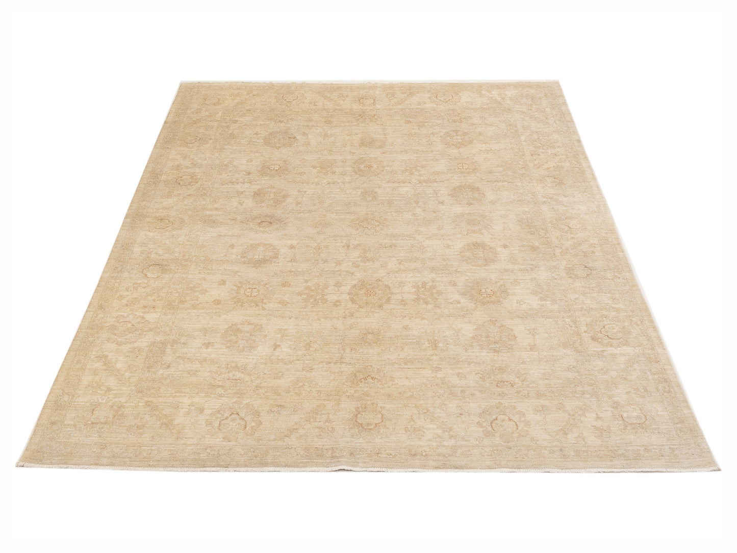 Sultan 121684 Ivory Ivory 7.11x9.11 Hand Knotted Rug