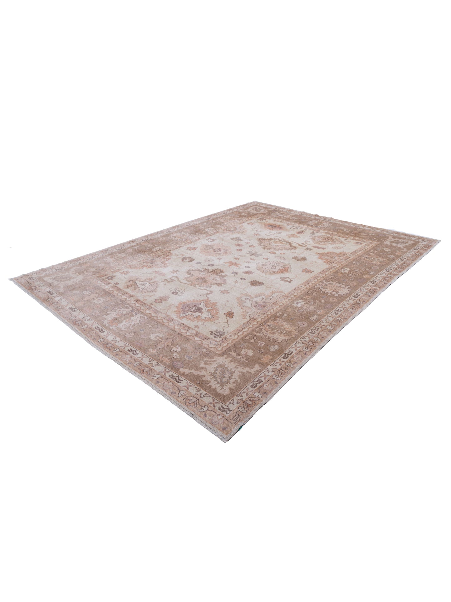 Angora Oushak 108126 Beige Brown 10x13.5 Hand Knotted Rug