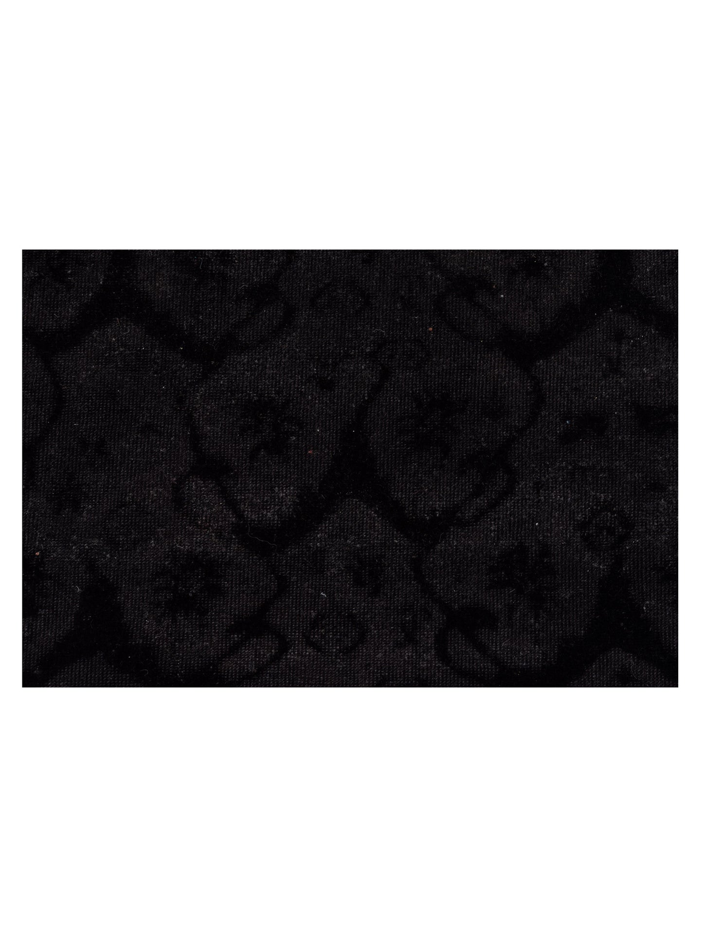 Color Bouquet 117184 Black Black 10.2x14 Hand Knotted Rug