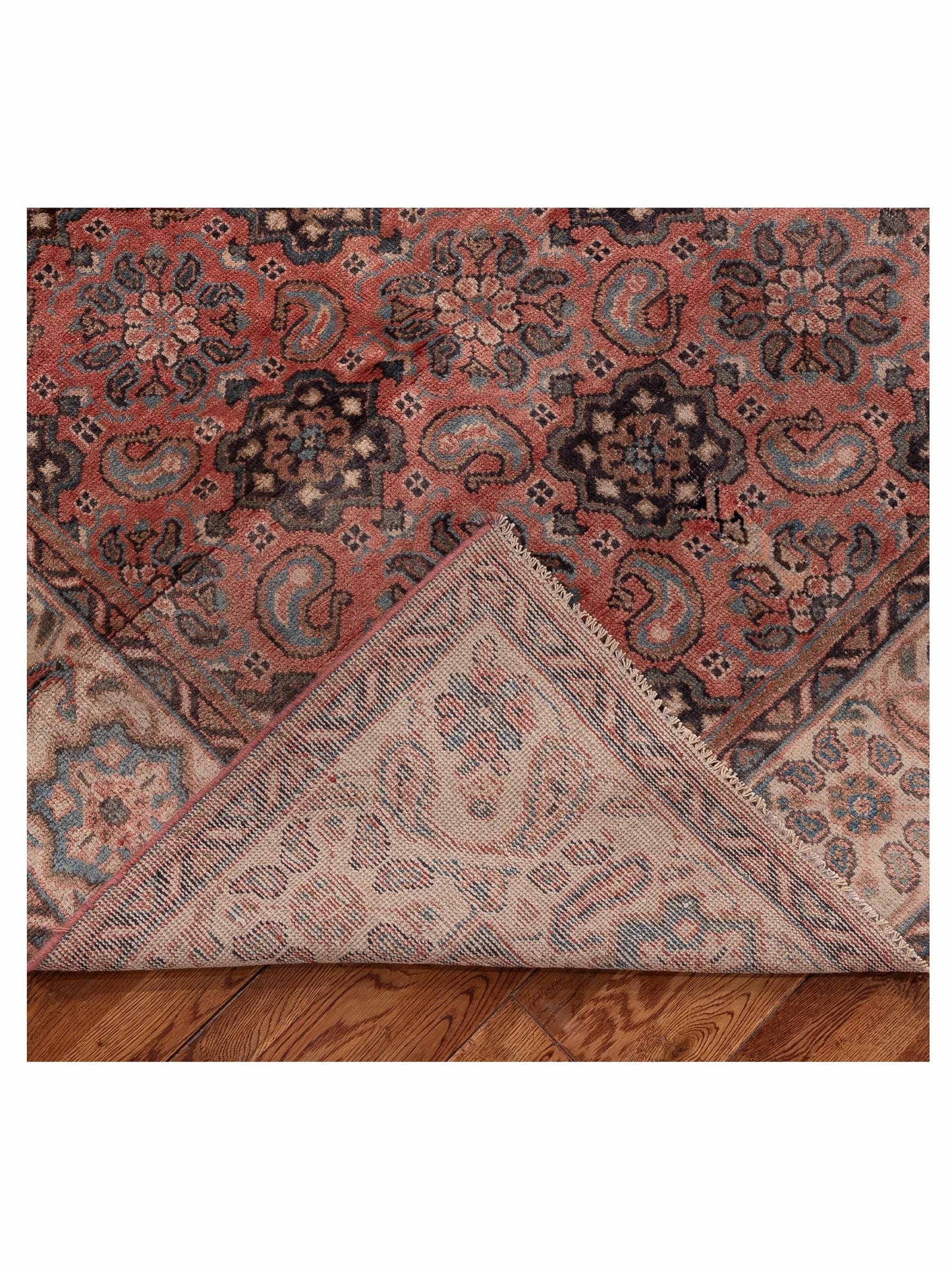 Persian 154397 Pink Ivory 9.8x12.4 Hand Knotted Rug