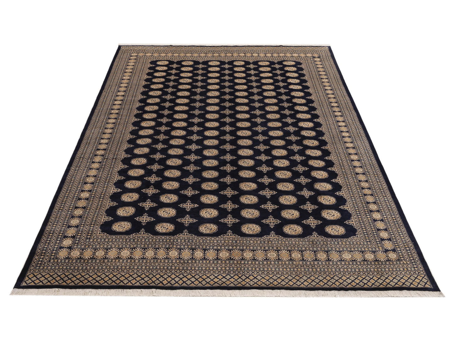 Bokhara 153466 Blue Blue 9.2x12.1 Hand Knotted Rug