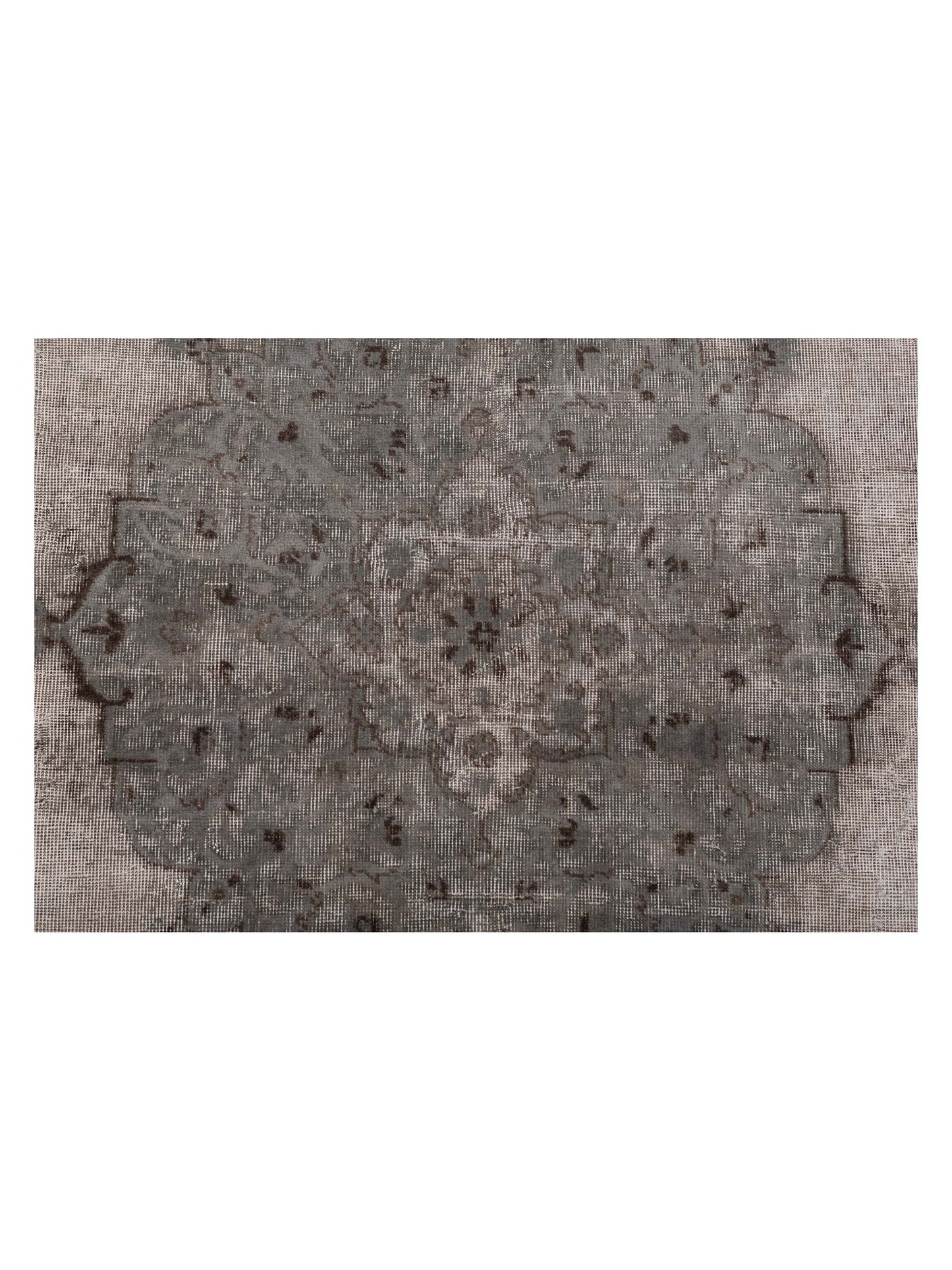 Vintage 118768 Gray 7.3x10.9 Hand Knotted Rug