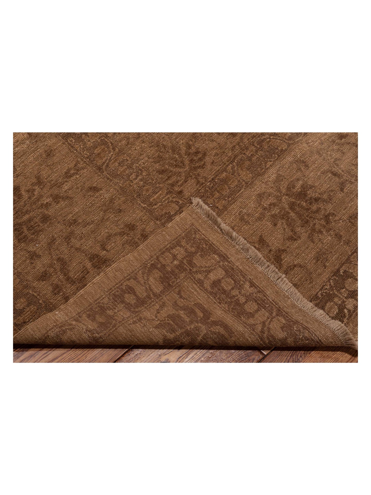 Defne Begonia Light Brown Brown 10.4x13.10 Hand Knotted Rug