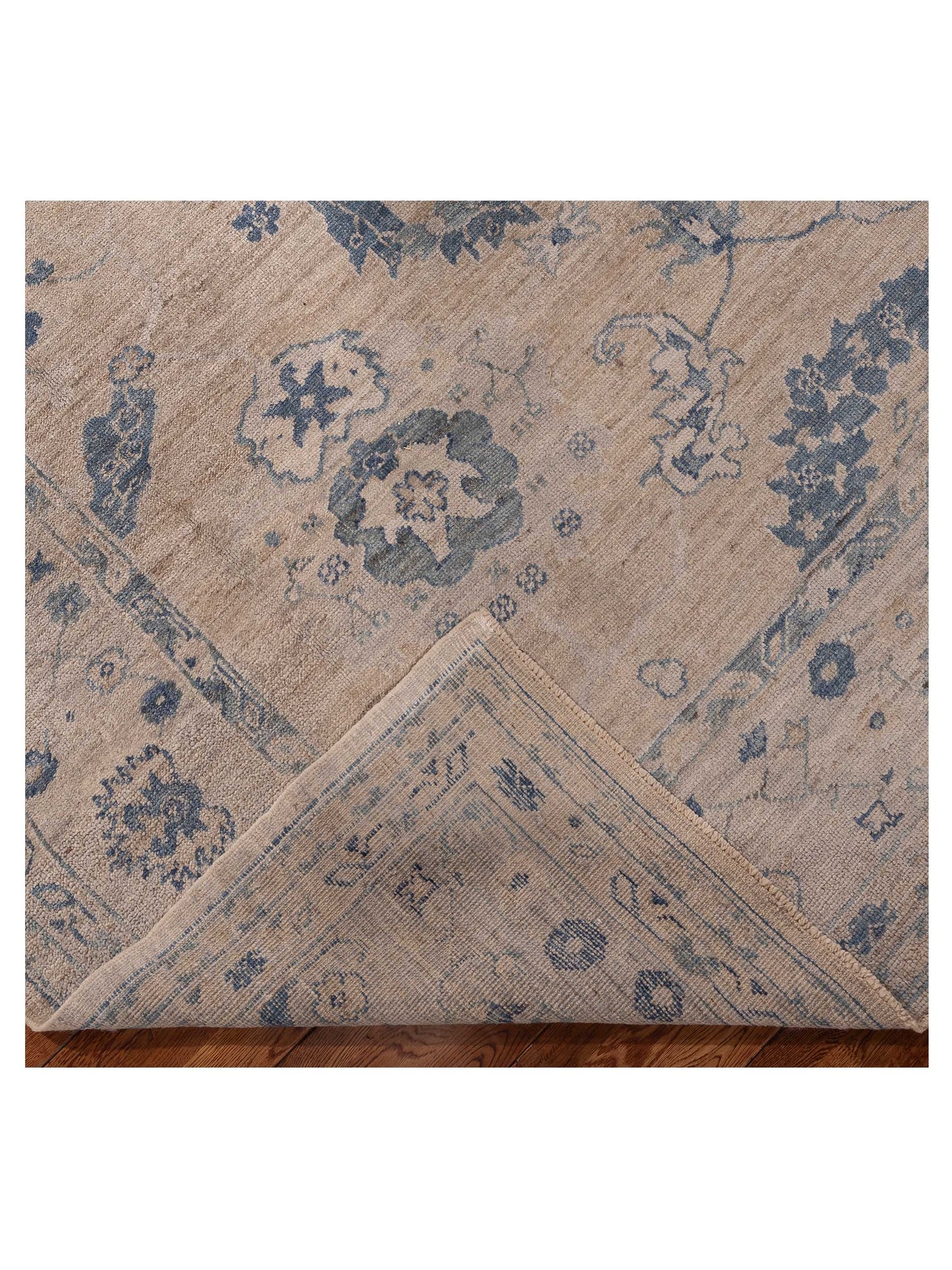 Angora Oushak 156177 Gray Gray 9.1x11.6 Hand Knotted Rug