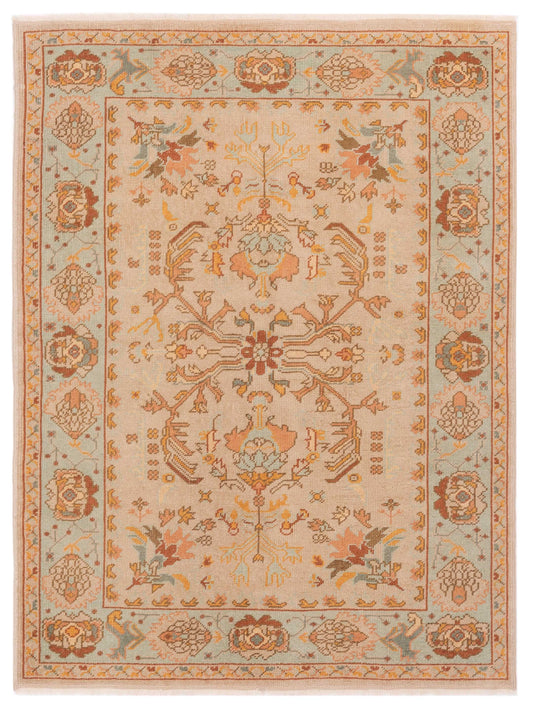 Pasha Anadol Oushak  Cream Blue Traditional