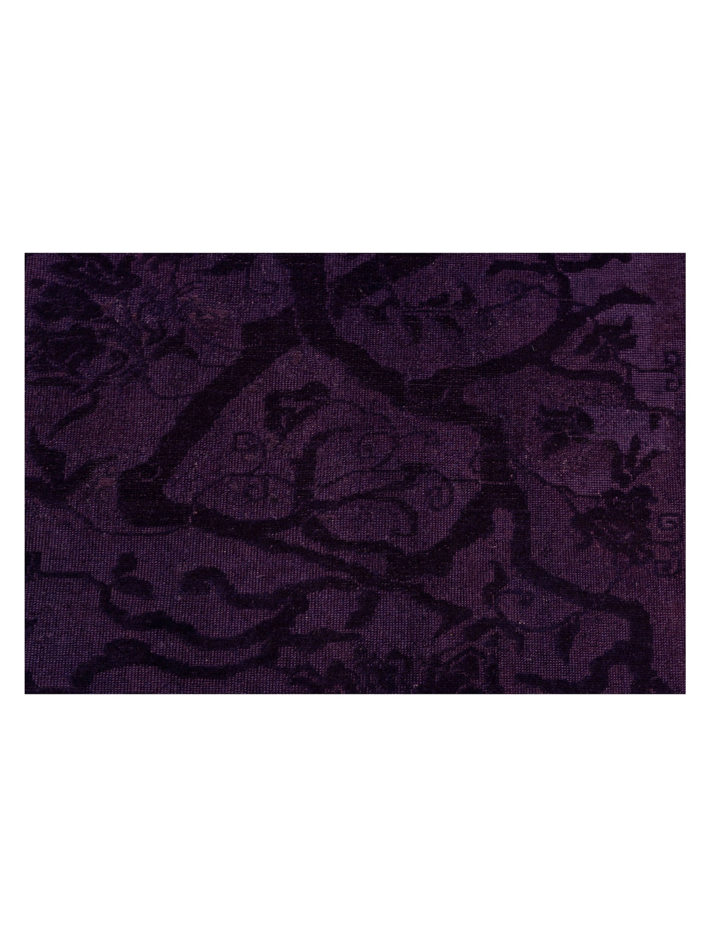 Vintage 108119 Purple 6.6x8.4 Hand Knotted Rug