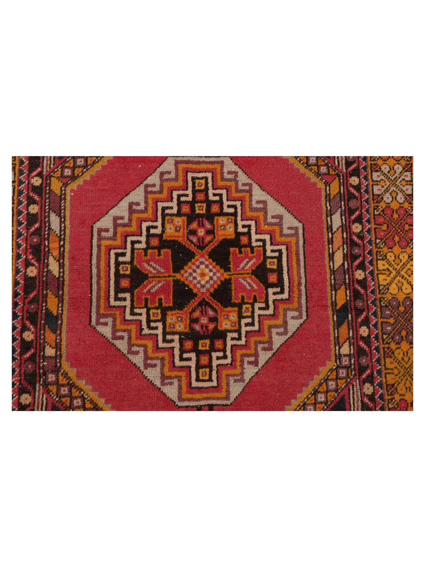 Old Anatolian 148514 Red Gold 3.8x5.9 Hand Knotted Rug