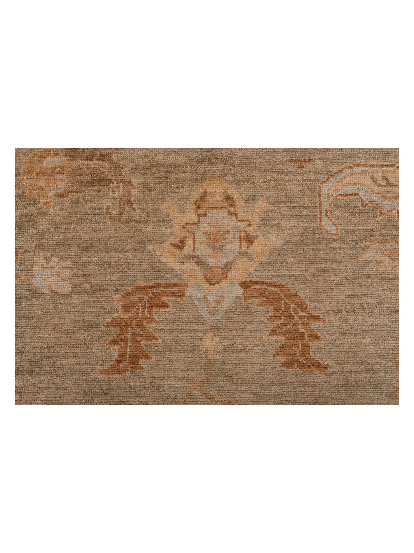 Angora Oushak 109622 Green Silver 11.10x15.9 Hand Knotted Rug