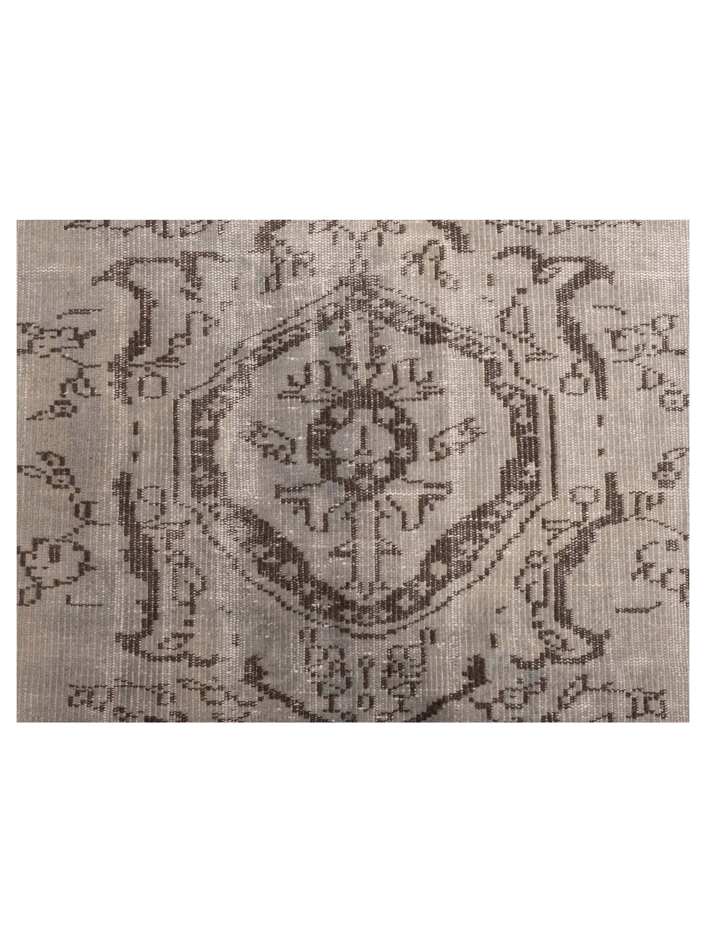 Vintage 111960 Silver 5.11x9.1 Hand Knotted Rug