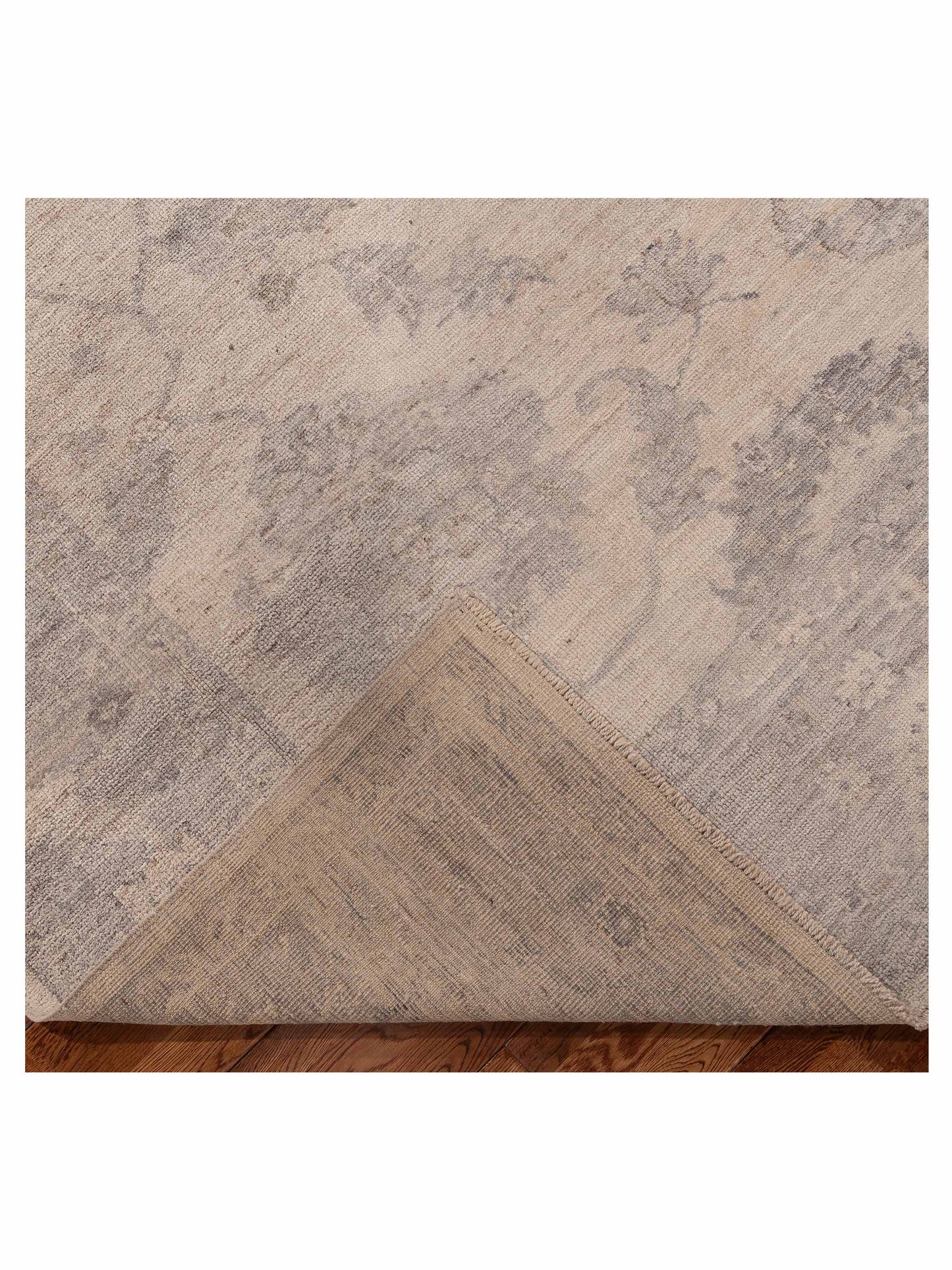 Angora Oushak 156168 Ivory Gray 8.1x9.11 Hand Knotted Rug