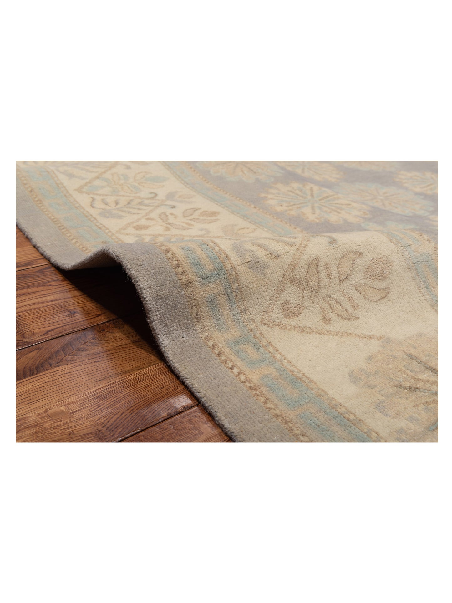 Stella 124396 Gray Ivory 7.10x10.1 Hand Knotted Rug