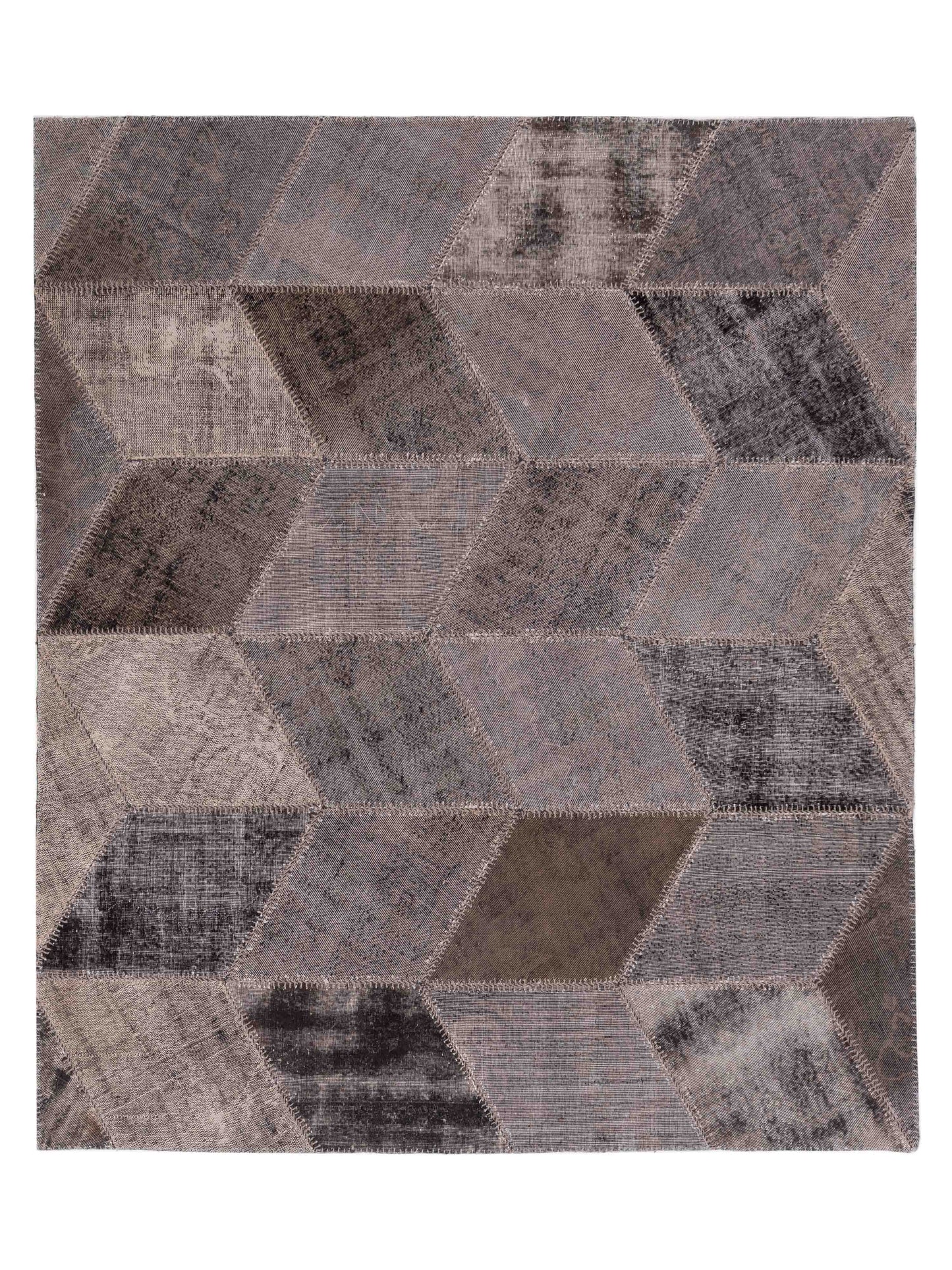 Pasha Turkish Vestige Patchwork  Gray  Contemporary