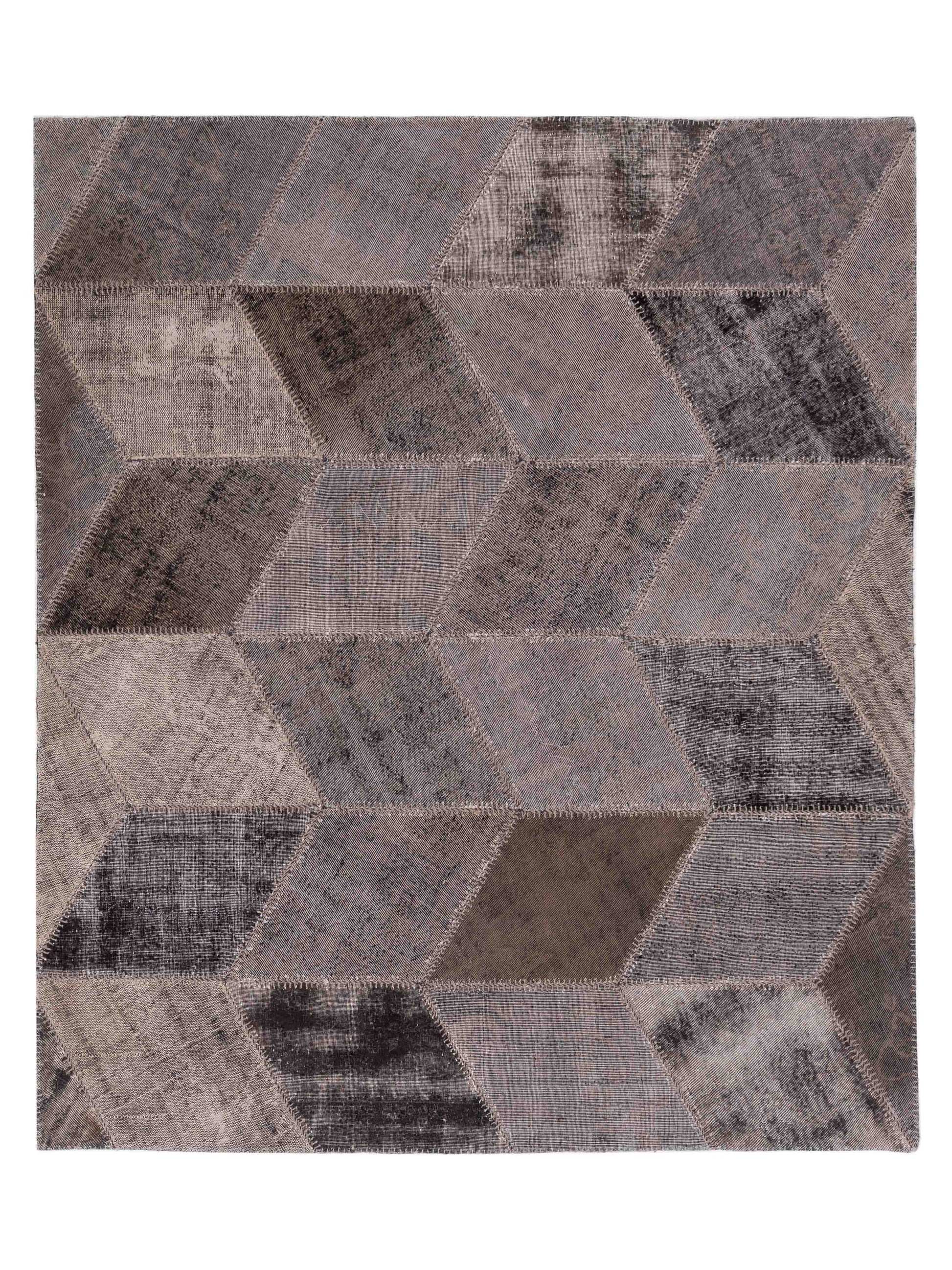 Pasha Turkish Vestige Patchwork  Gray  Contemporary