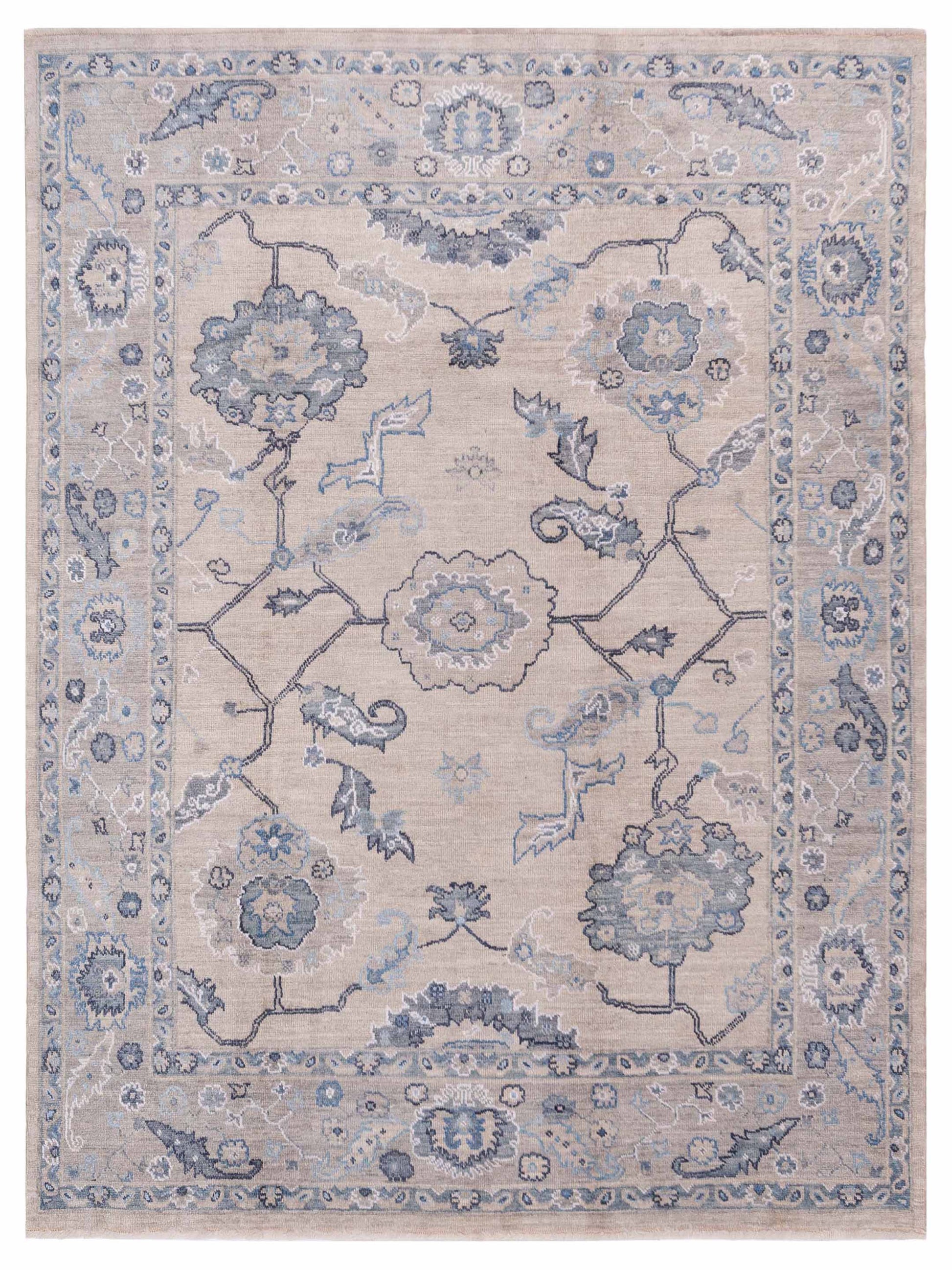 Anadol Angora Oushak  Ivory Gray Traditional