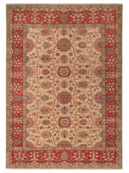 Pasha Antique Loom  Ivory Rust Traditional