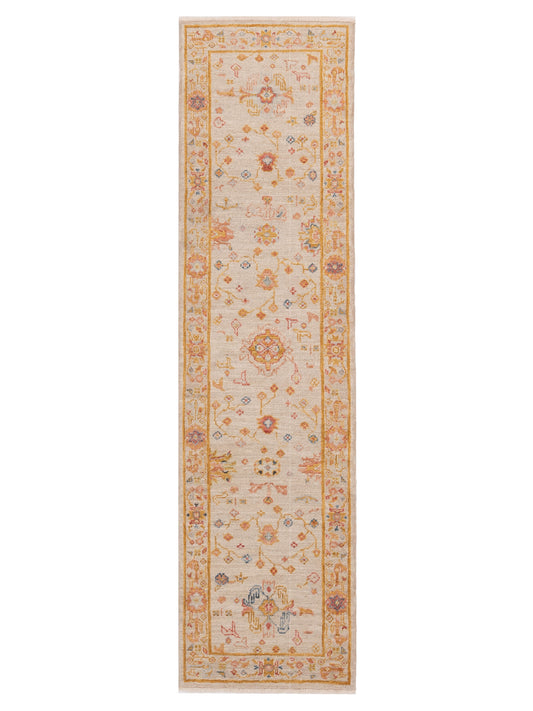 Anadol Angora Oushak  Ivory Silver Traditional