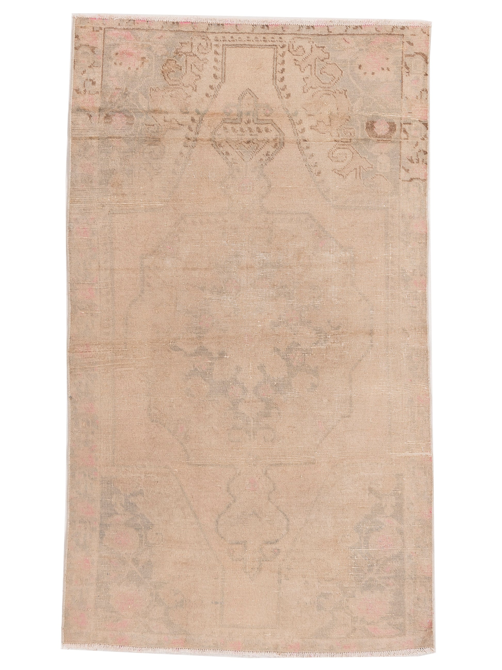 Pasha Antique Heirloom  Pink Green Traditional