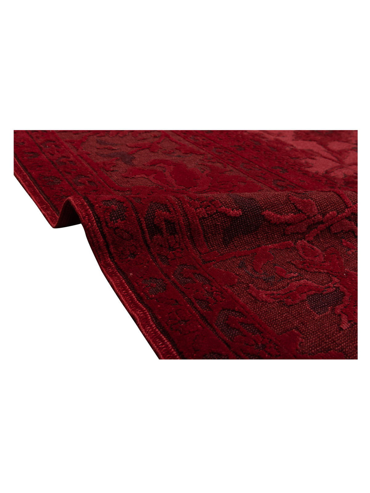 Vintage 70904 Red 10.7x13.7 Hand Knotted Rug