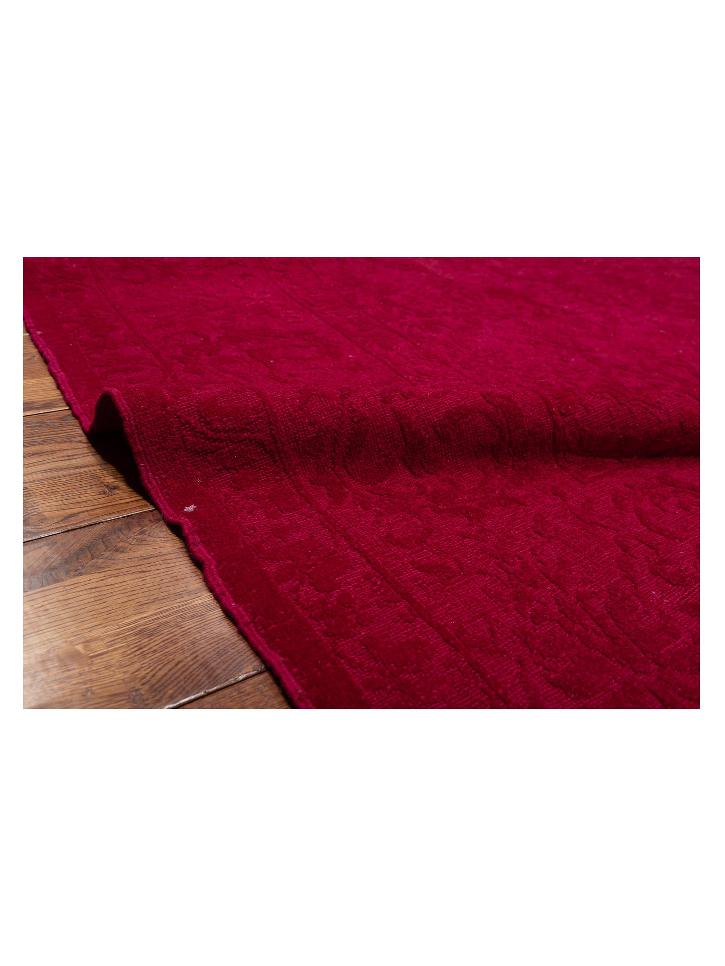 Color Bouquet 110469 Red Red 9.6x11.6 Hand Knotted Rug