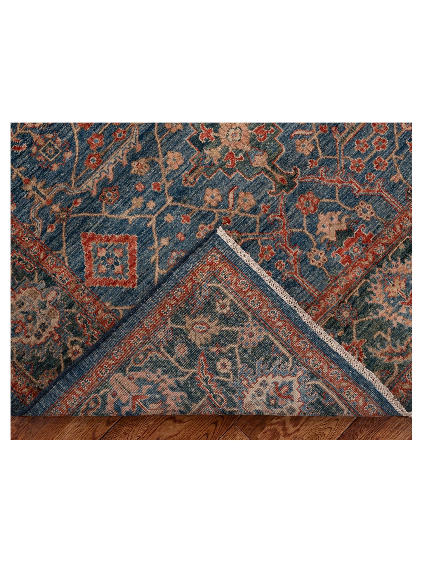 Sultan 153772 Blue Green 5.9x7.10 Hand Knotted Rug