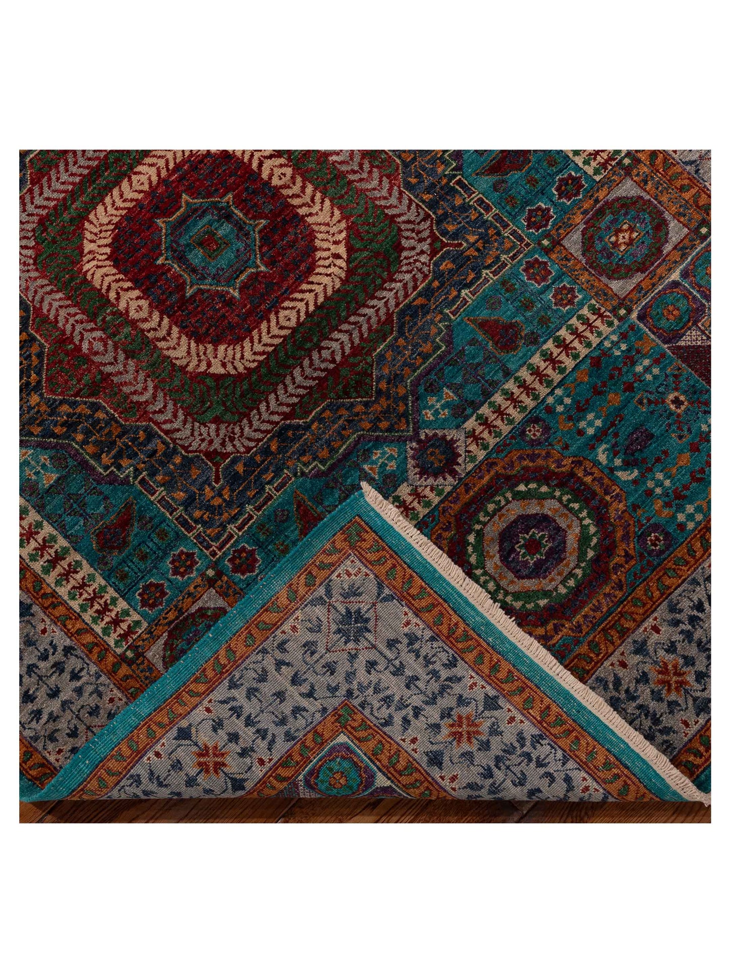 Artisan Mamluk 154743 Blue Gray 4.5x6 Hand Knotted Rug