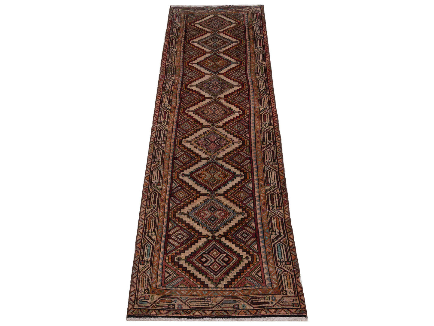 Persian 147687 Multi Multi 2.9x10.8 Hand Knotted Rug