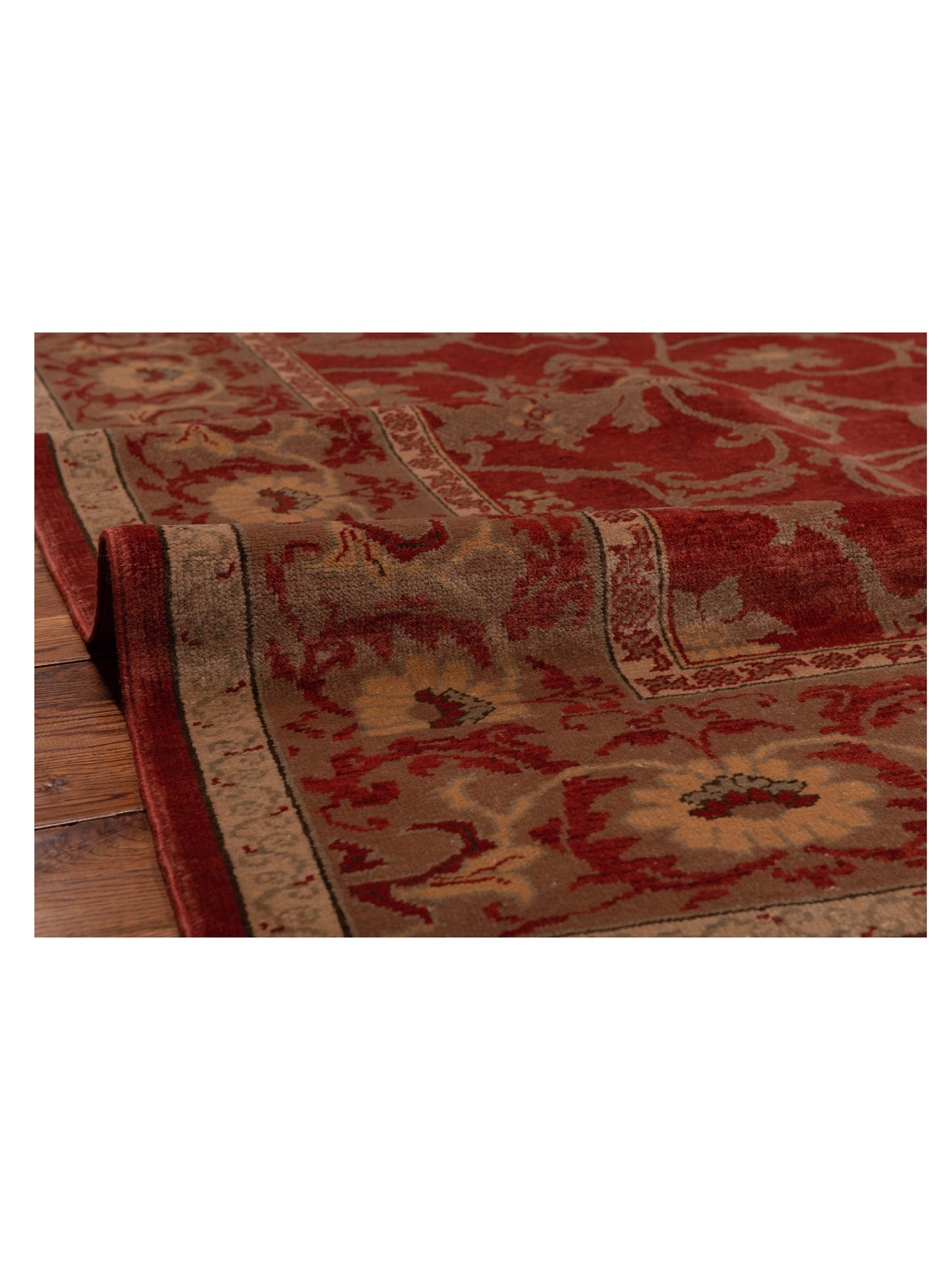 Antique Loom 147427 Red Brown 6.8x9.7 Hand Knotted Rug