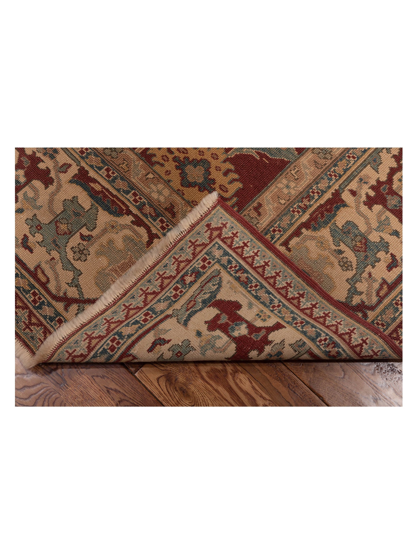 Antique Loom 121573 Red Ivory 6.4x8.2 Hand Knotted Rug
