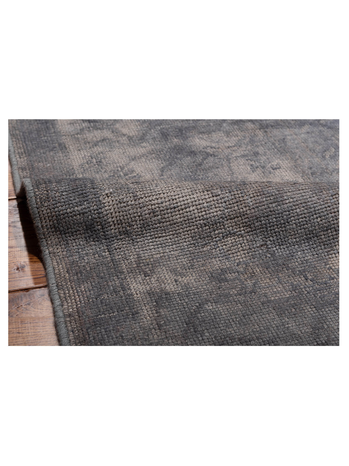 Vintage 110282 Gray 11.10x16.9 Hand Knotted Rug