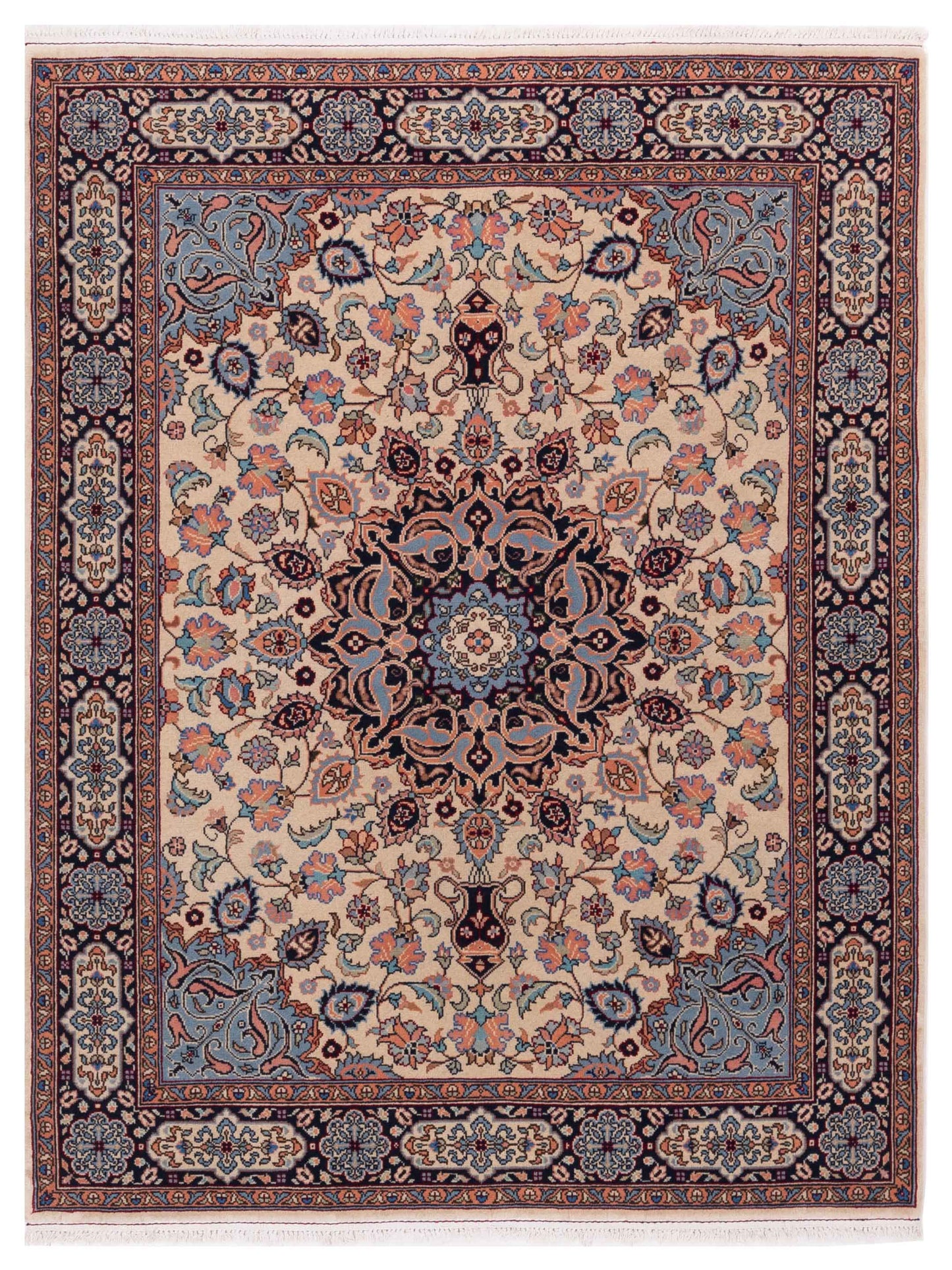 Rajpur Crown  Ivory Navy Traditional